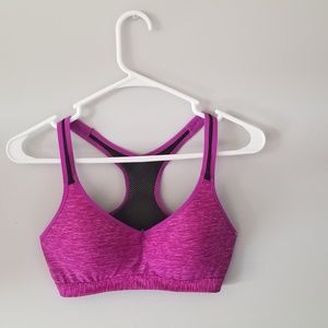 Purple and Black SO Sports Bra
